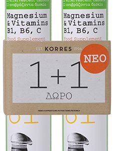 Korres Magnesium & Vitamins B1, B6, C, 2x12 αναβράζοντα δισκία