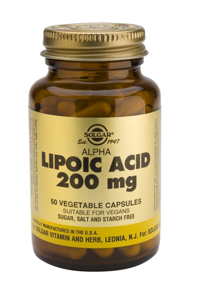 Solgar Alpha Lipoic Acid 200mg, vcaps 50s