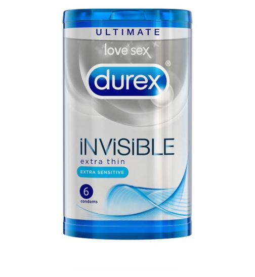 Durex Invisible Extra Thin, 6τεμ.