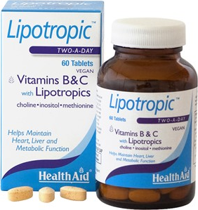Health Aid Lipotropics with Vitamins B & C, 60 ταμπλέτες