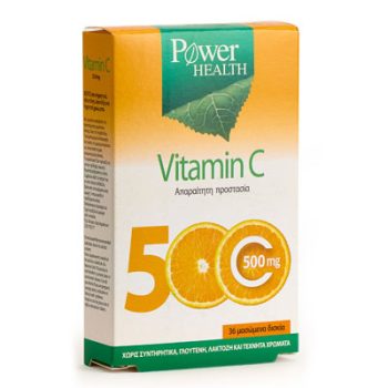 Power Health Vitamin C 500 mg, 36 μασώμενα δισκία για ενήλικες