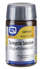 Synergistic Selenium 200μg plus C & E, 30tabs