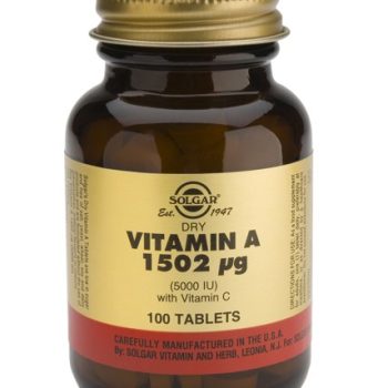 Solgar Vitamin A 5000 IU dry tabs 100s
